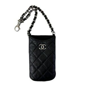 Chanel CC Logo Chain Phone Case Pouch